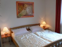 Schlafzimmer Ferienwohnung Haus Seehund Sahlenburg